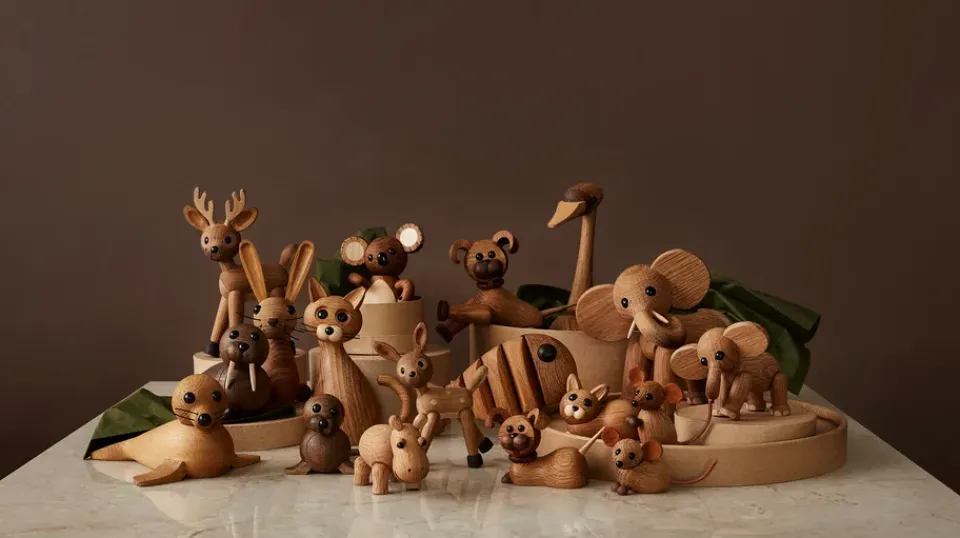 Spring Copenhagen Flora hippo decoration, Oak-maple Beige Hot