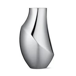 Georg Jensen Flora vase, medium, 23 cm GreySilver-coloured Best