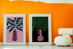 Paper Collective Flower Studies 01 (Pricksingle) poster, 30x40 cm PinkRedGreen Hot