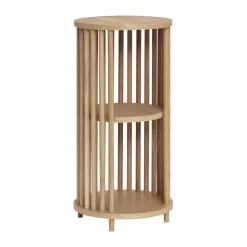 Hübsch Folk shelf, Oak, cylindrical Beige
