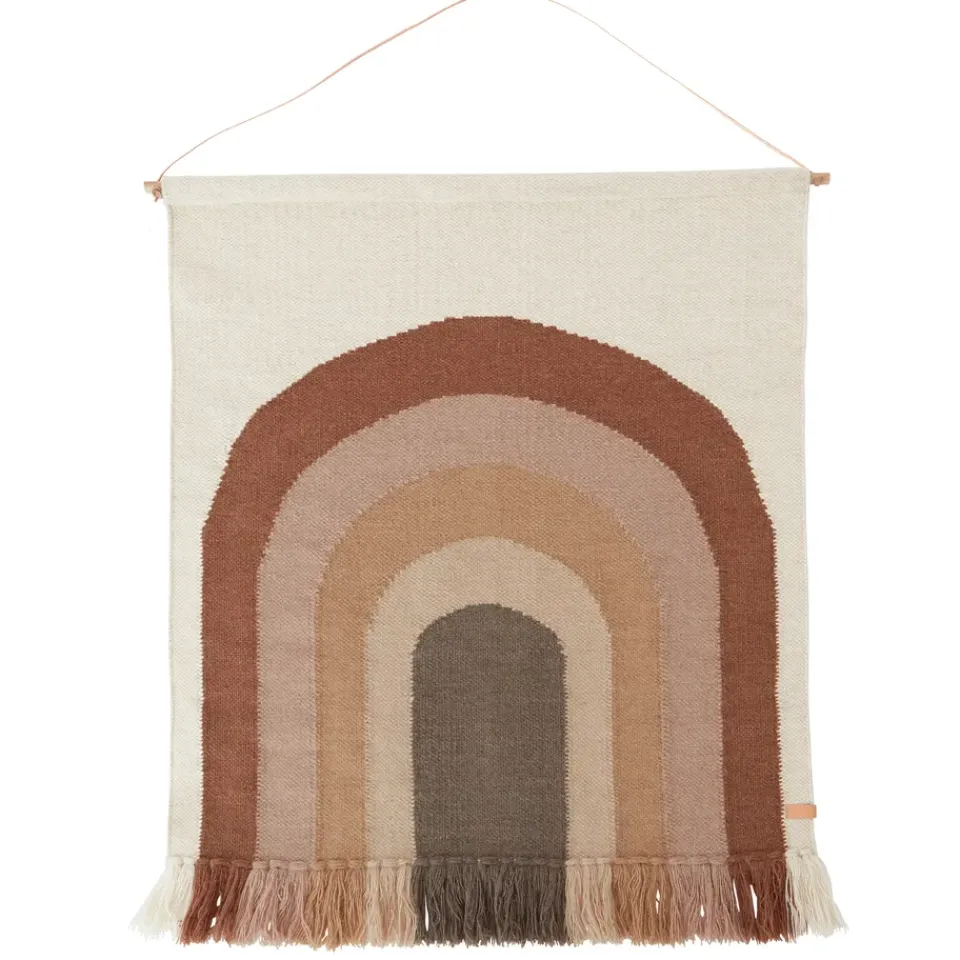 OYOY Follow the rainbow wall decoration 100x124 cm, choko Brown Discount