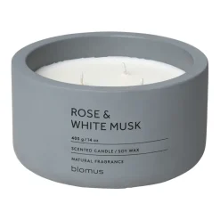 Blomus Fraga scented candles 25 hours, Rose & White Musk-Flintstone Blue Online
