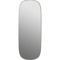 Muuto Framed mirror large, Taupe-clear, 118x44,5 Brown Outlet