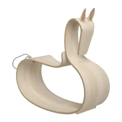 Fritz Hansen Rocking Horse, Clear lacquered ash Beige Hot