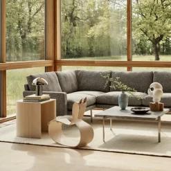 Fritz Hansen Rocking Horse, Clear lacquered ash Beige Hot
