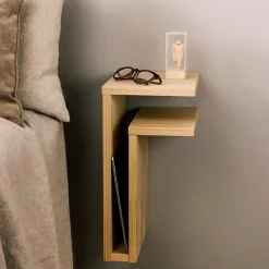 Maze F-shelf wall shelf oak, shelf right Brown Outlet