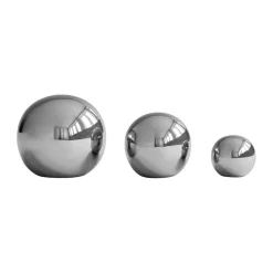 101 Copenhagen Gallery Balls decoration 3 pieces, Chrome Silver-coloured Online