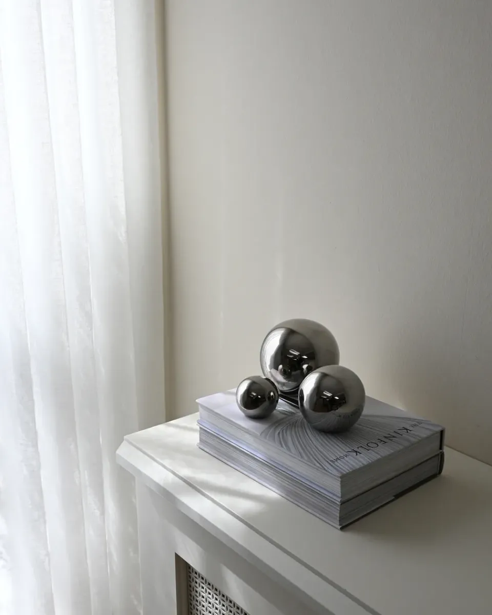 101 Copenhagen Gallery Balls decoration 3 pieces, Chrome Silver-coloured Online