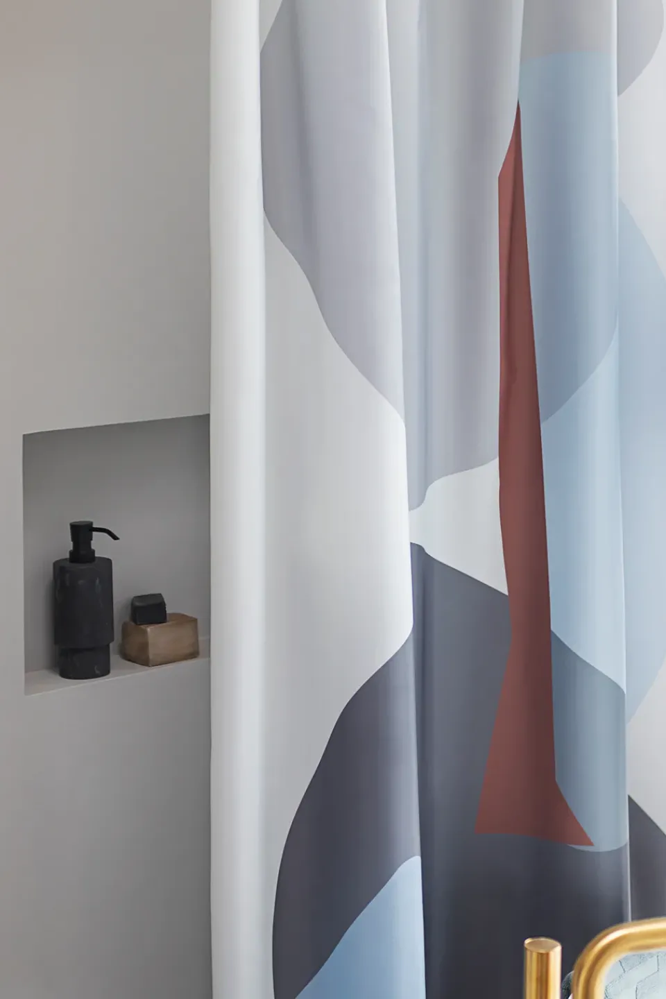 Mette Ditmer Gallery shower curtain 150x200 cm, Light Grey Clearance