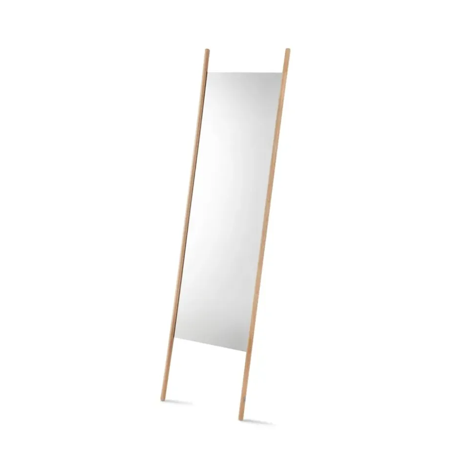 Fritz Hansen Georg floor mirror, Oak untreated Beige Best