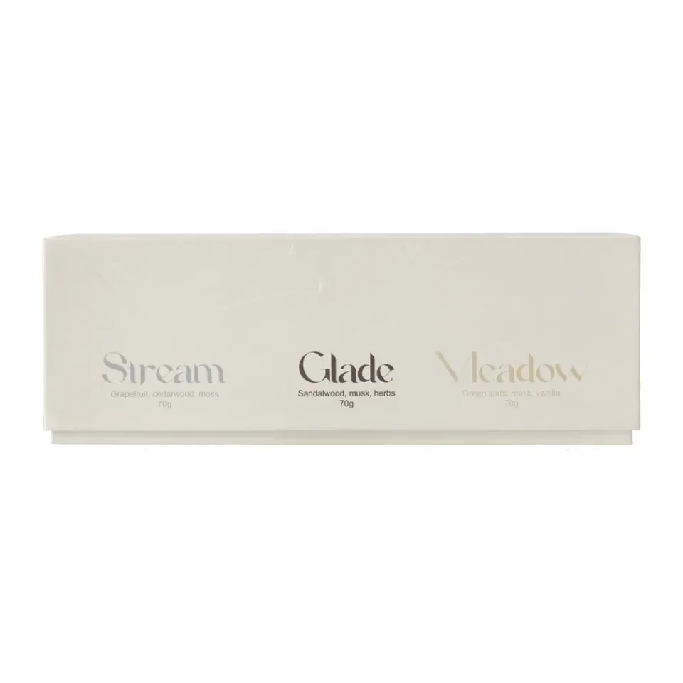 Scandi Living Gift wrap scented candle 70g 3-pack, Stream/Glade/Meadow Multi Best
