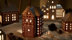 Kähler Gingerbread candle latern large 17 cm, Brown Sale
