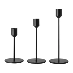 Scandi Living Glare candle holder 18 cm, Black Discount