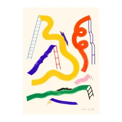 Paper Collective Glisser poster, 50x70 cm Multi Online