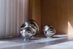 AYTM Globe flowerpot Ø17 cm, Silver Silver-coloured Hot