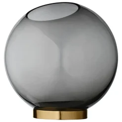 AYTM Globe vase large, -brass Black