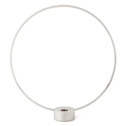 KLONG Gloria candle holder, small, nickel Silver-coloured Outlet