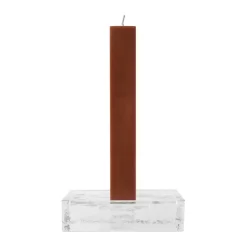 Ferm Living Gradia candle holder square 16x16 cm, Clear Transparent Sale