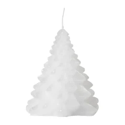 Broste Copenhagen Granny Christmas tree candle Ø9x10 cm, Pure White Outlet