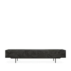 Ethnicraft Graphic media cabinet, 242 cm Black Best