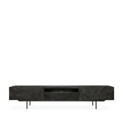 Ethnicraft Graphic media cabinet, 242 cm Black Best
