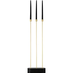 AYTM Grasil floor candle sticks, black-gold Gold-coloured Sale