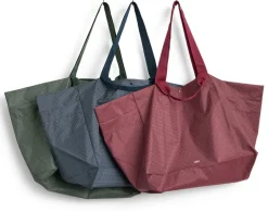 HAY Grid Weekend Bag, Dark , large Blue Outlet