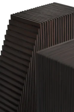 Ethnicraft Grooves bookends 2-pack, Mahogany dark Brown Outlet