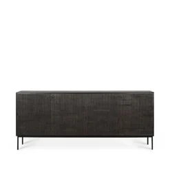 Ethnicraft Grooves sideboard, 4 doors Black Online