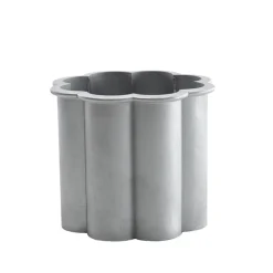 Byarums bruk Gråsippa plant pot, Aluminum sand-casted, no. 2 Ø41 cm Silver-coloured Clearance