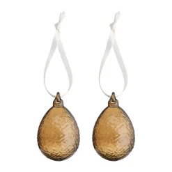 Cooee Design Gry egg Easter pendant 2-pack, Cognac BrownRed Sale