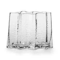 Cooee Design Gry wide vase 24 cm, Clear Transparent
