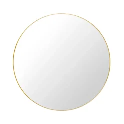 GUBI mirror, Polished brass Gold-coloured New