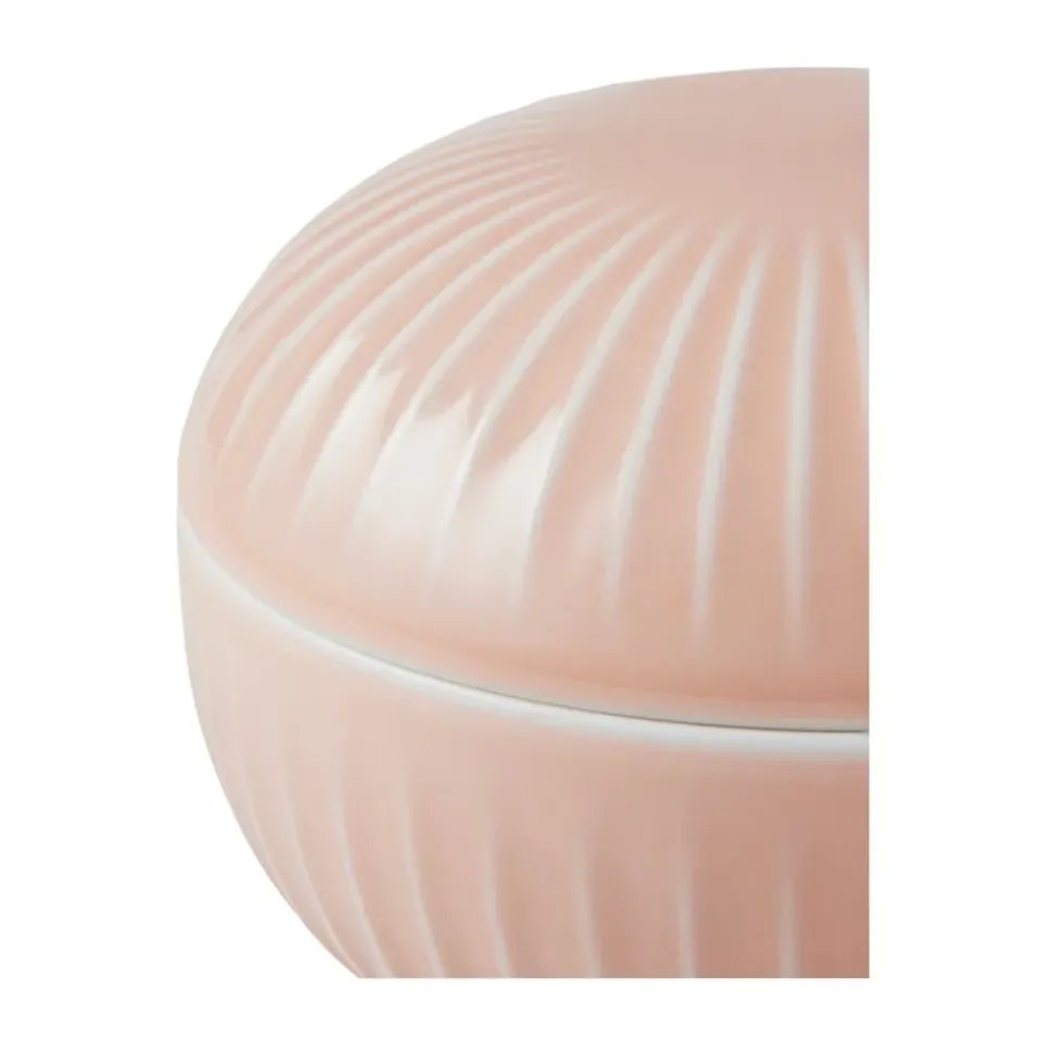 Kähler Hammershøi Bonbon jar Ø12 cm, Nude Pink Hot