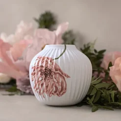 Kähler Hammershøi Poppy vase 13 cm, White Hot