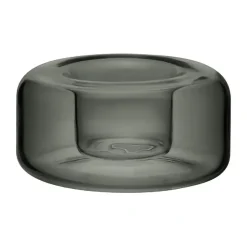 Kosta Boda Happy candle holder 4.7 cm, Anthracite Grey Best
