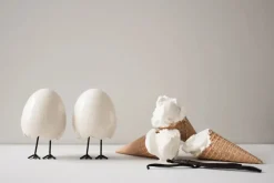 DBKD Happy feet Easter decoration, Vanilla White New