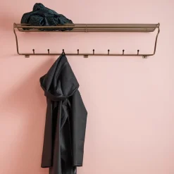 Maze Hat Rack L, brass Gold-coloured Best