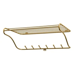 Maze Hat rack shelf, brass Gold-coloured Sale