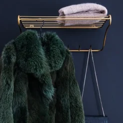 Maze Hat rack shelf, brass Gold-coloured Sale
