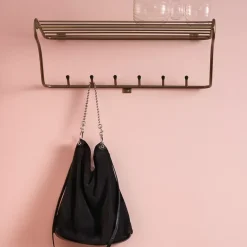 Maze Hat rack shelf, brass Gold-coloured Sale