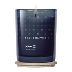 Skandinavisk Hav scented candle with lid, 200 g Blue Clearance