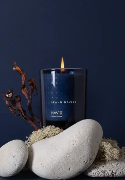 Skandinavisk Hav scented candle with lid, 200 g Blue Clearance