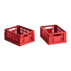 HAY Colour Crate Mini 2-pack 13x17 cm, Red New