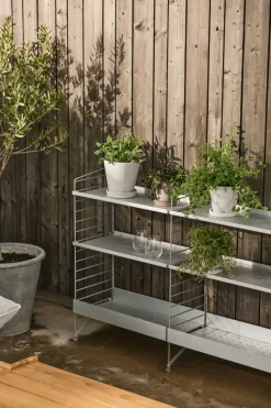 HAY Flowerpot with saucer M Ø14 cm, Grey Outlet