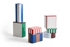 HAY Tin Container medium, Black-off white BlackWhite