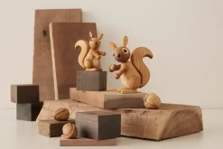 Spring Copenhagen Hazel Squirrel decoration 11.5 cm, Oak Beige Online