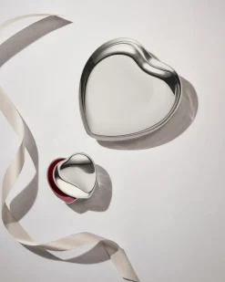 Georg Jensen Heart ask, Stainless steel Silver-coloured
