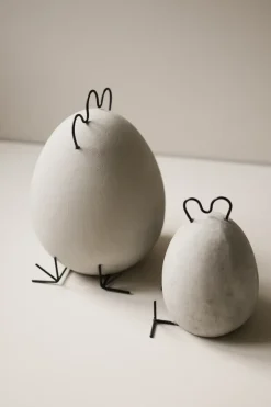 DBKD Heavy Hen easter decoration concrete, large Grey New