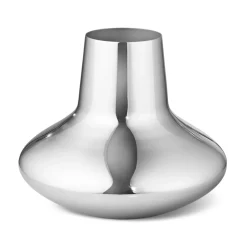 Georg Jensen Henning Koppel vase stainless steel, Medium, 18.5 cm Silver-coloured